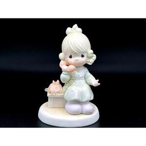 Precious Moments Girl with Vintage Telephone